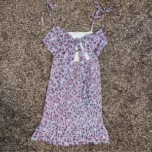 Winston White purple smocked dress